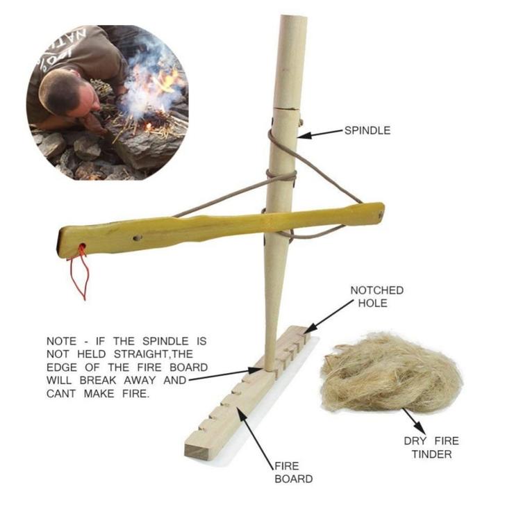 Lightweight survival fire starter for hiking and outdoor use